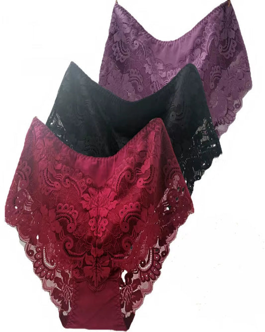 Lace Comfort Brief Set (3pcs)