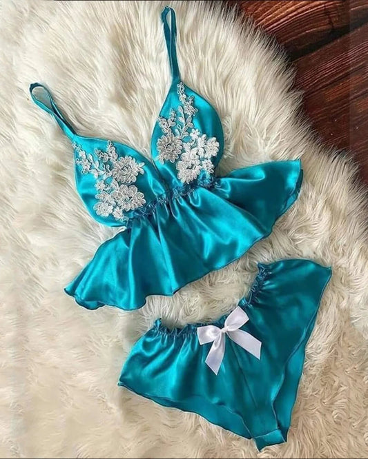 Lace Floral Lingerie Set